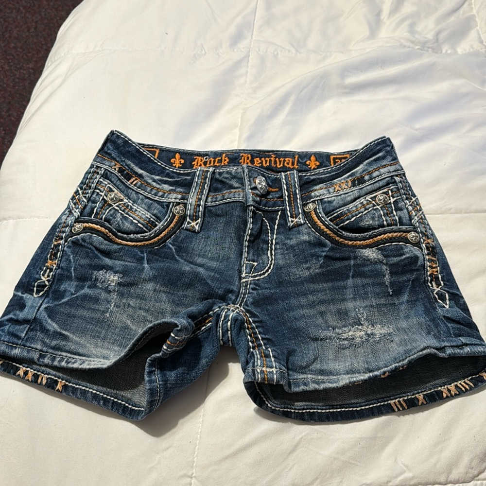 rock revival jean shorts
